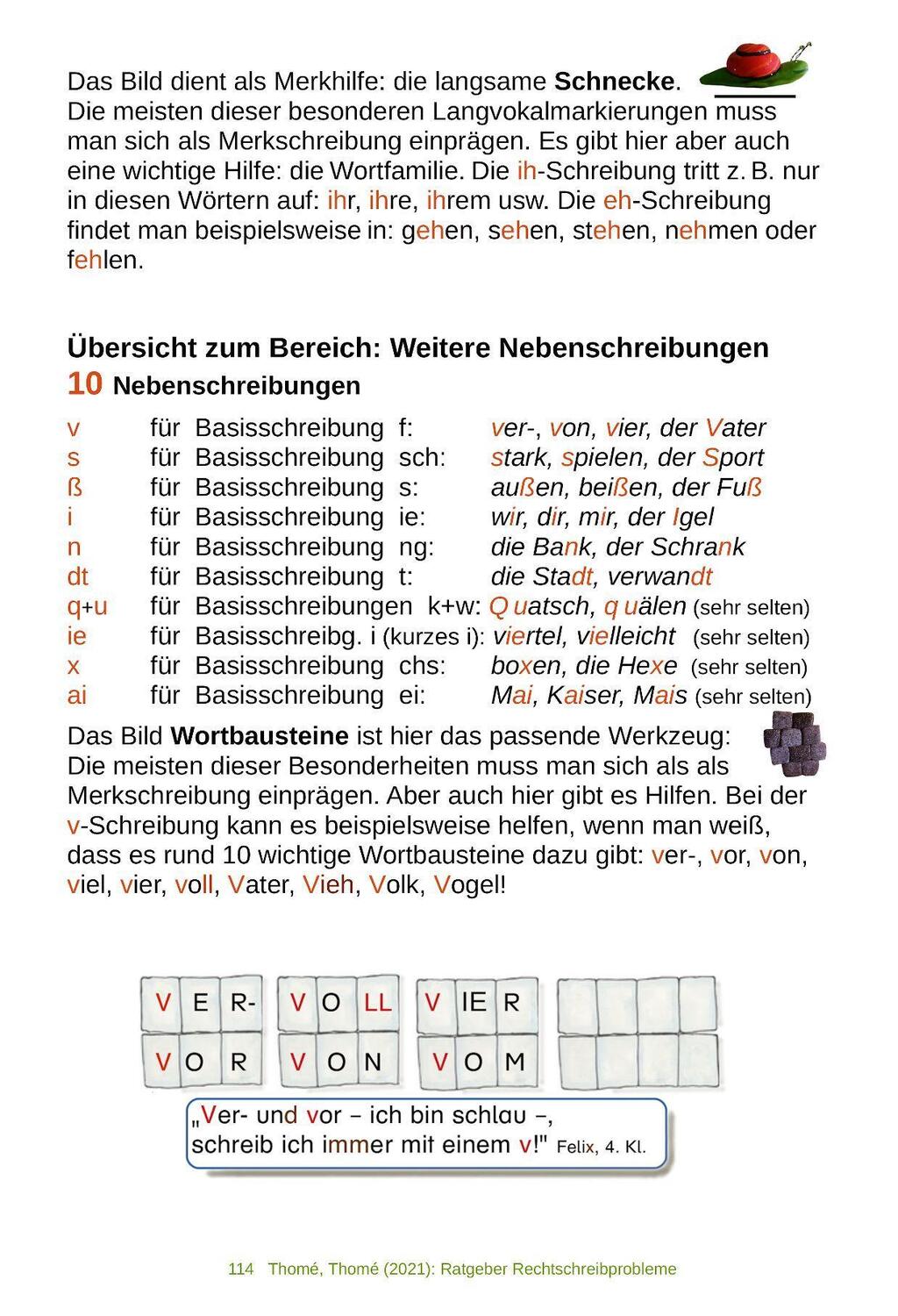 Bild: 9783942122016 | Ratgeber Rechtschreibprobleme (LRS/Legasthenie) | Thomé (u. a.) | Buch