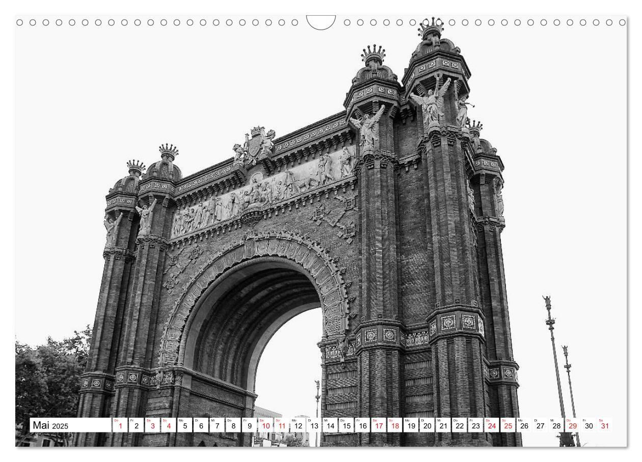 Bild: 9783435680795 | Barcelona Schwarz / Weiß Impressionen (Wandkalender 2025 DIN A3...