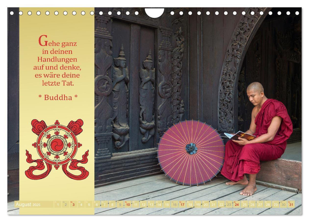 Bild: 9783435081745 | BUDDHAS WORTE - Buddhistische Weisheiten (Wandkalender 2025 DIN A4...