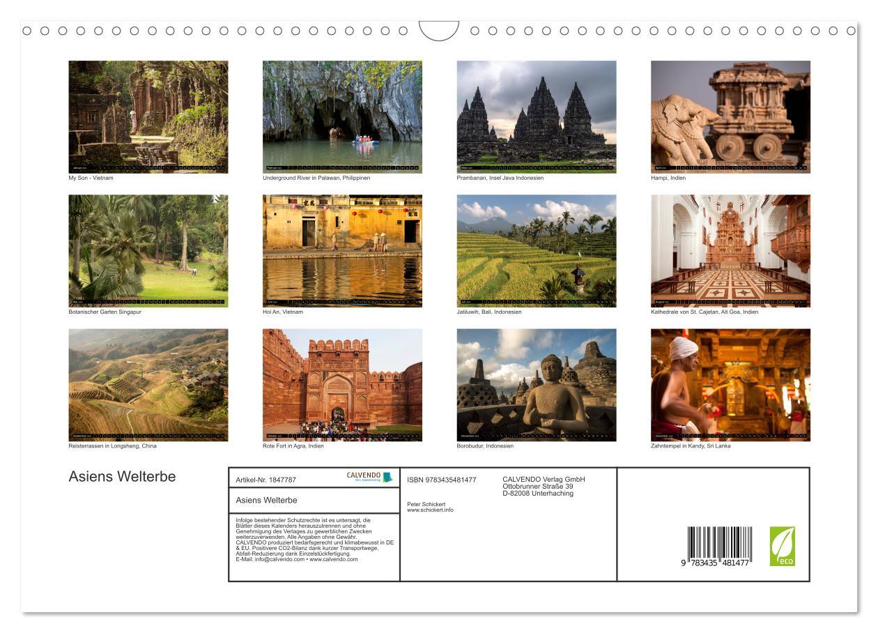 Bild: 9783435481477 | Asiens Welterbe (Wandkalender 2025 DIN A3 quer), CALVENDO...