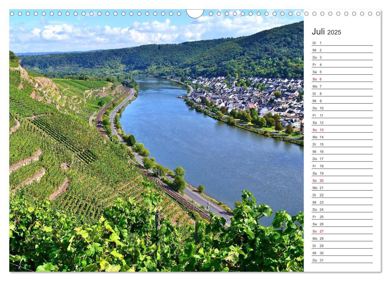 Bild: 9783435548767 | Bildschön - Die Mosel (Wandkalender 2025 DIN A3 quer), CALVENDO...