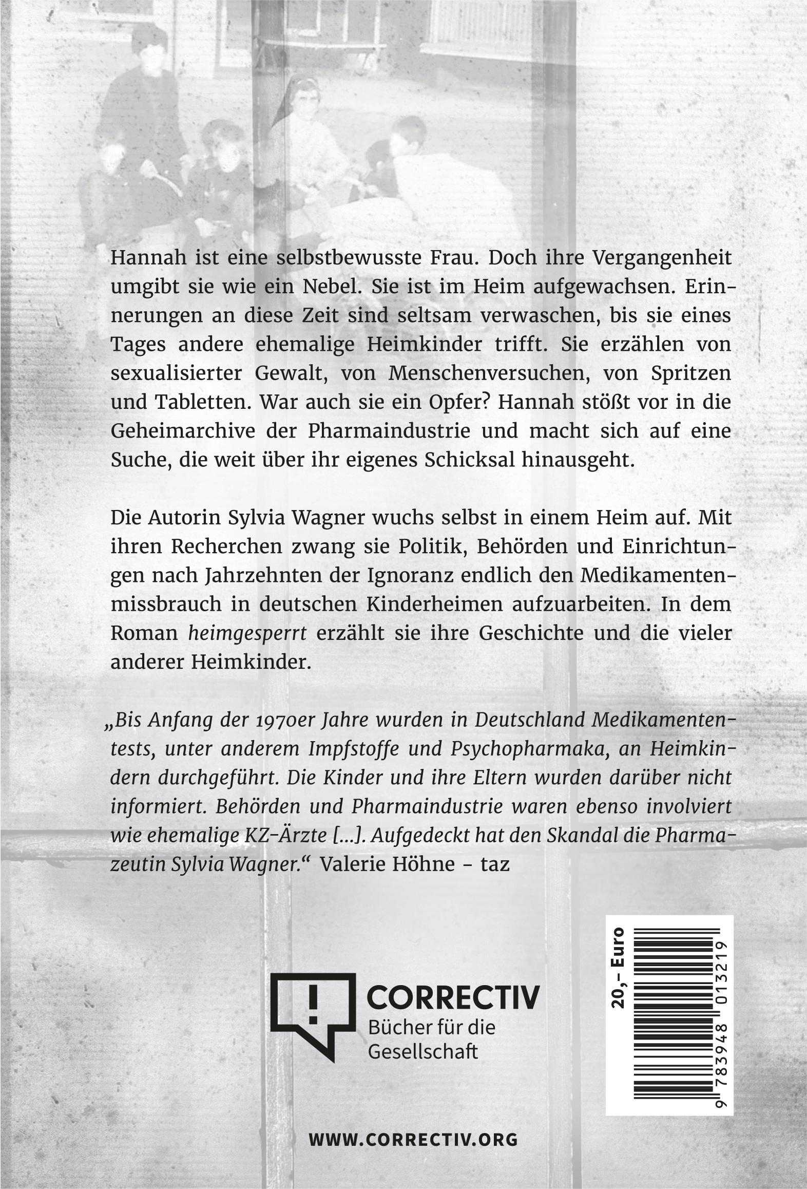 Rückseite: 9783948013219 | heimgesperrt | Wagner Sylvia | Taschenbuch | Mit Nachdruck | 251 S.