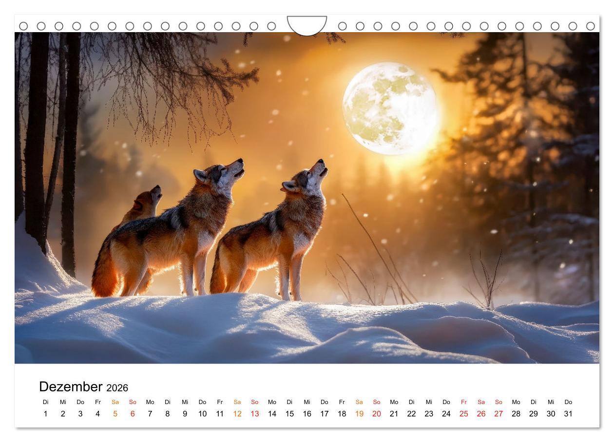 Bild: 9783457246870 | Wölfe - die Stimme der Wildnis (Wandkalender 2026 DIN A4 quer),...