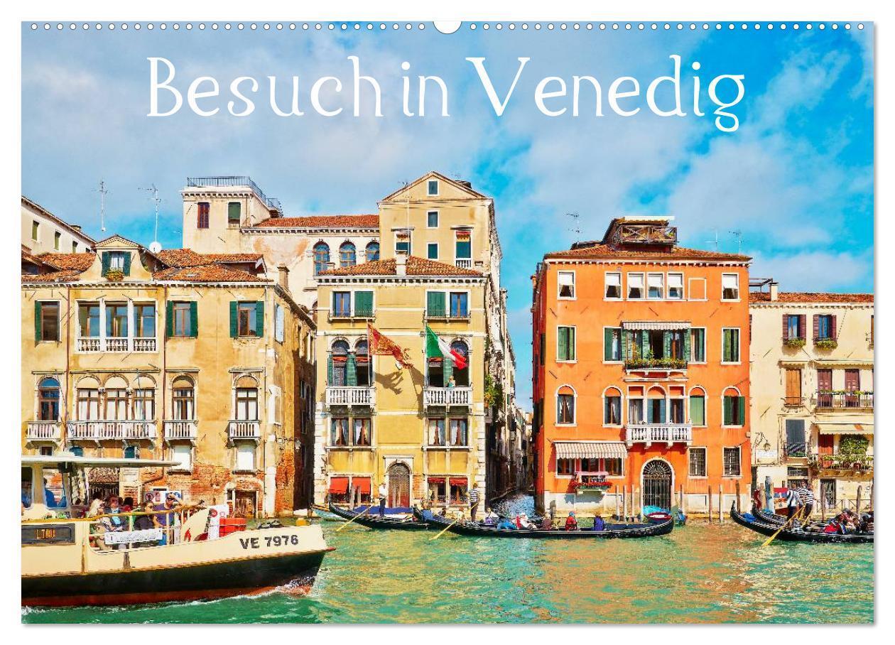 Cover: 9783435645633 | Besuch in Venedig (Wandkalender 2025 DIN A2 quer), CALVENDO...