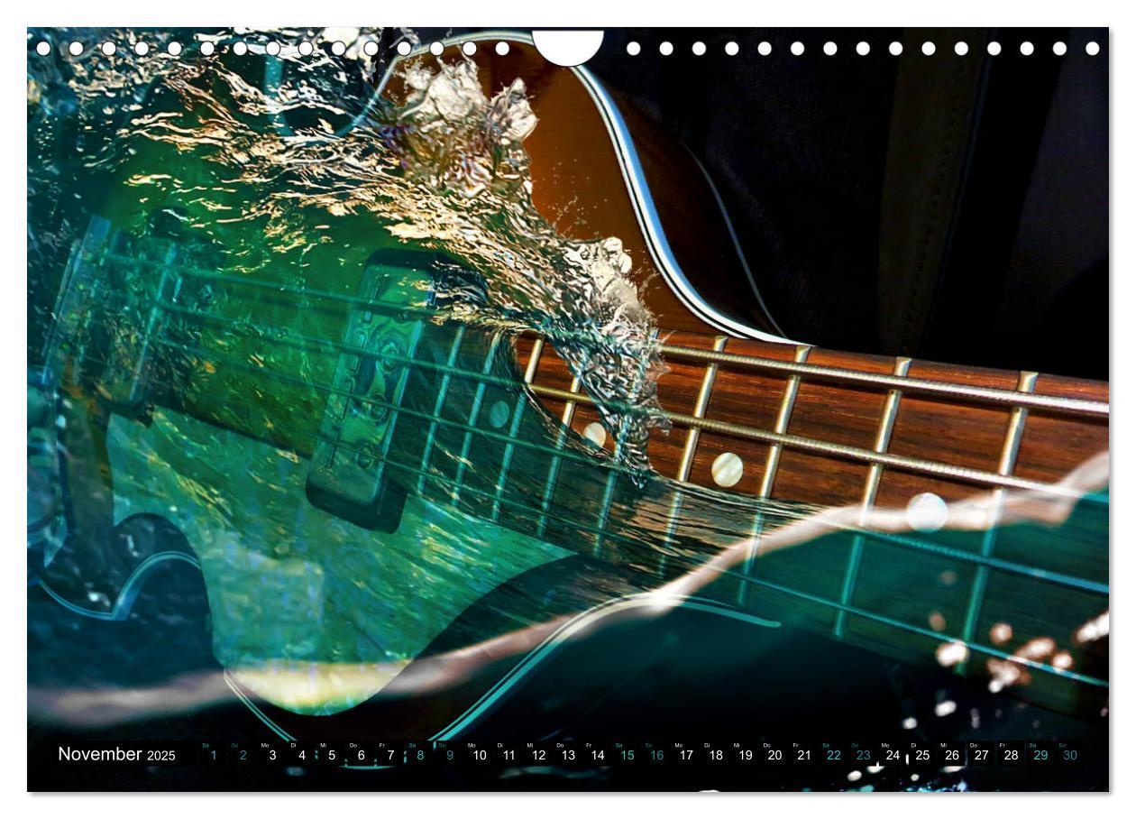 Bild: 9783435105700 | Gitarren im Wasser (Wandkalender 2025 DIN A4 quer), CALVENDO...