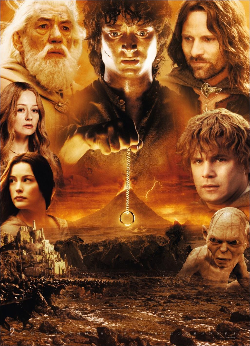 Bild: 9783756404711 | Der Herr der Ringe Filmplakate Edition Kalender 2025 | Heye | Kalender