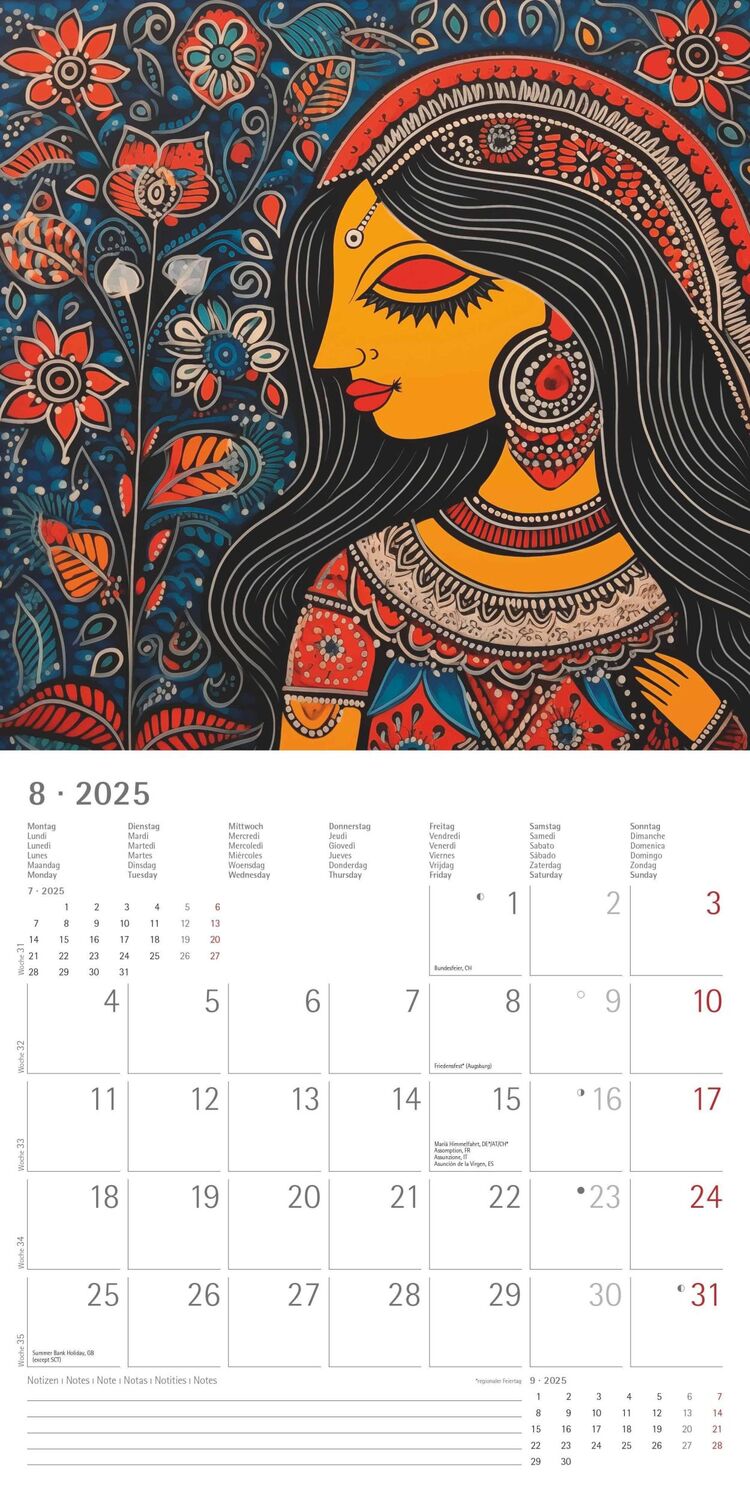 Bild: 4251732344344 | Tribal Art 2025 - Broschürenkalender 30x30 cm (30x60 geöffnet) -...