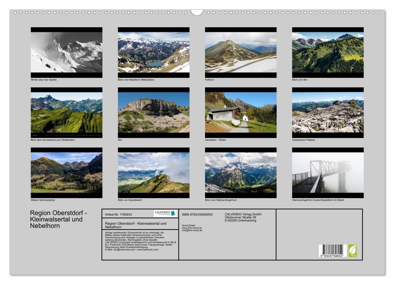 Bild: 9783435606054 | Region Oberstdorf - Kleinwalsertal und Nebelhorn (Wandkalender 2025...