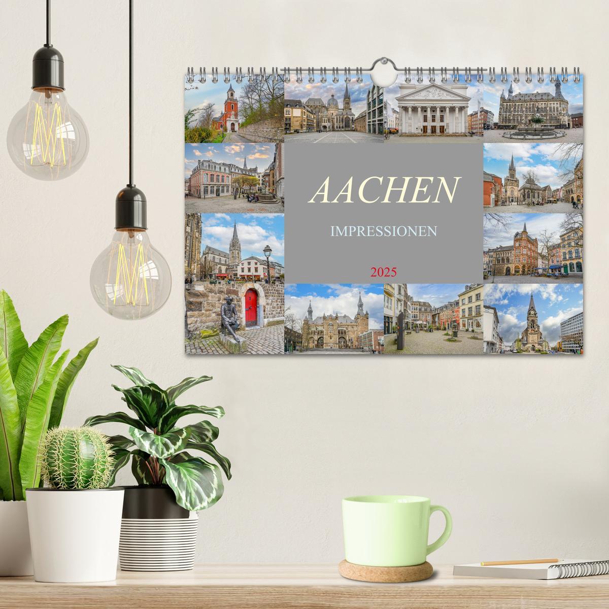 Bild: 9783383832895 | Aachen Impressionen (Wandkalender 2025 DIN A4 quer), CALVENDO...