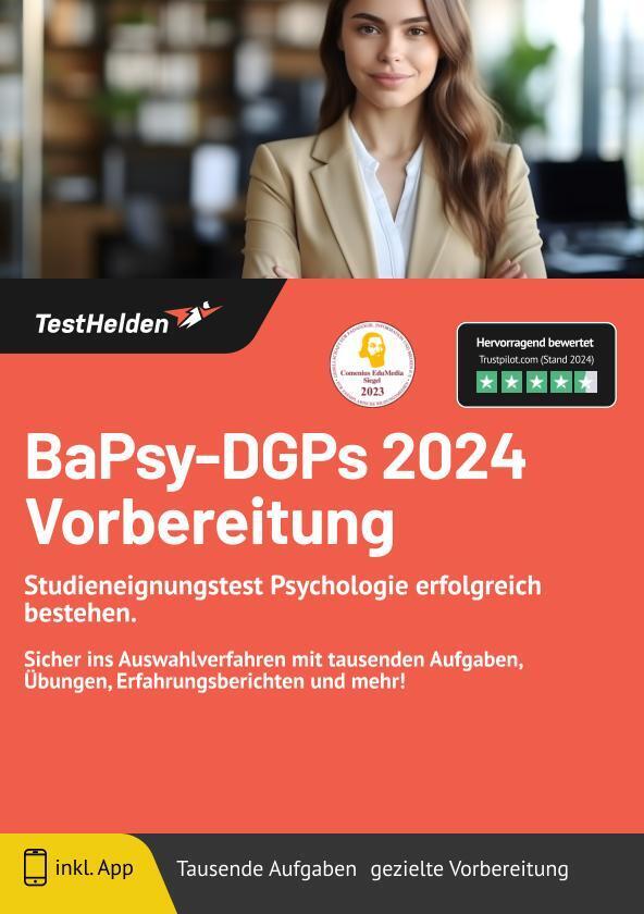 Cover: 9783988174192 | BaPsy-DGPs 2024 Vorbereitung: Studieneignungstest Psychologie...