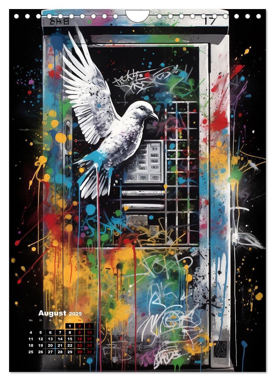 Bild: 9783383808432 | Graffiti Art (Wandkalender 2025 DIN A4 hoch), CALVENDO Monatskalender