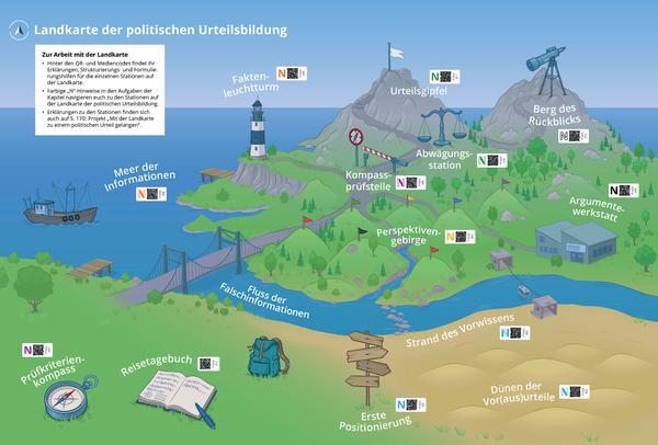 Cover: 9783661724690 | Poster: Landkarte der politischen Urteilsbildung | Alexandra Labusch