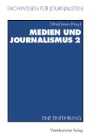 Cover: 9783531126982 | Medien und Journalismus | Eine Einführung | Otfried Jarren | Buch