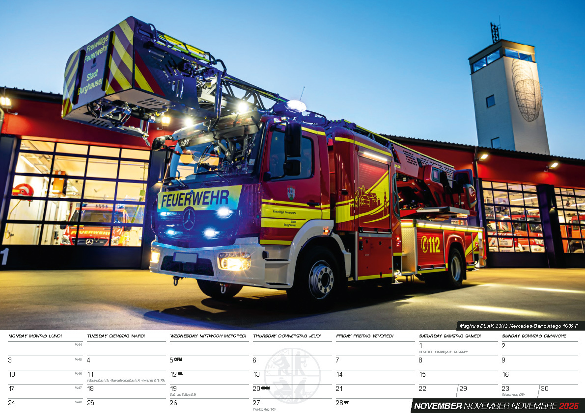 Bild: 9798893610345 | Feuerwehr Kalender 2025 | Retten Löschen Bergen | Kalender | 14 S.