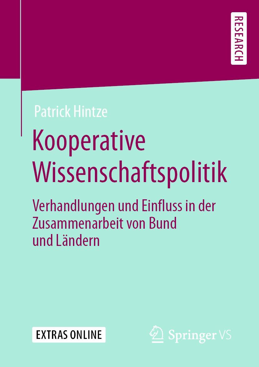 Cover: 9783658292409 | Kooperative Wissenschaftspolitik | Patrick Hintze | Taschenbuch | xvi