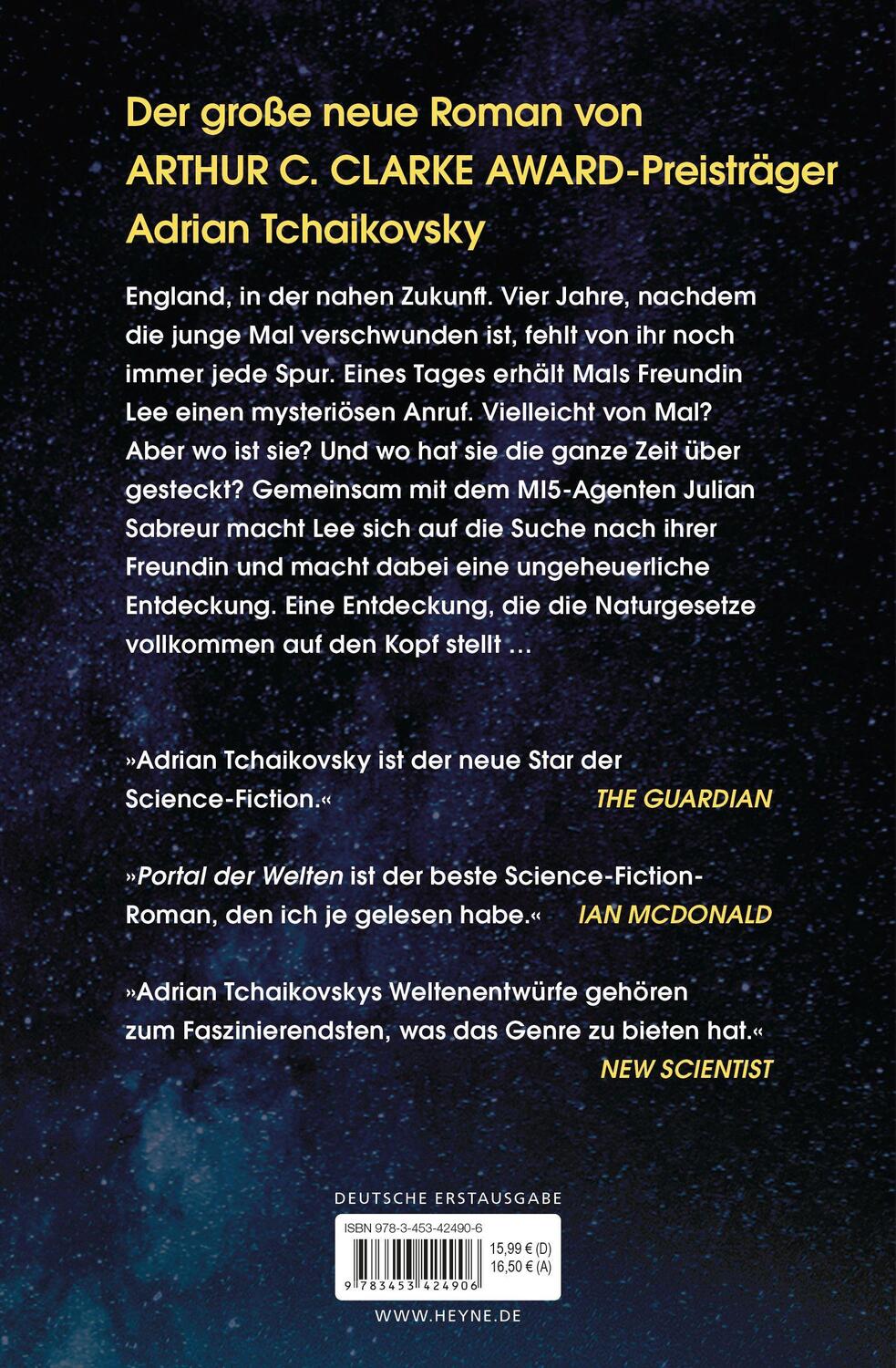 Bild: 9783453424906 | Portal der Welten | Roman | Adrian Tchaikovsky | Taschenbuch | Deutsch