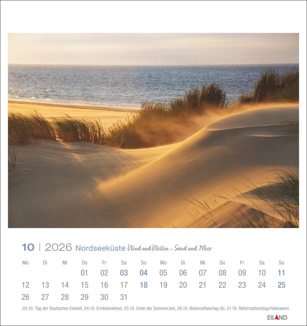 Bild: 9783964023773 | Nordseeküste Postkartenkalender 2026 - Wind und Wellen - Sand und Meer