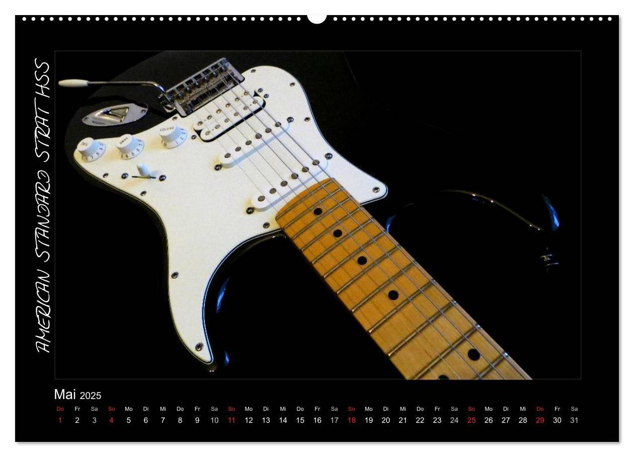 Bild: 9783435752126 | ROCKGITARREN in Szene gesetzt (Wandkalender 2025 DIN A2 quer),...