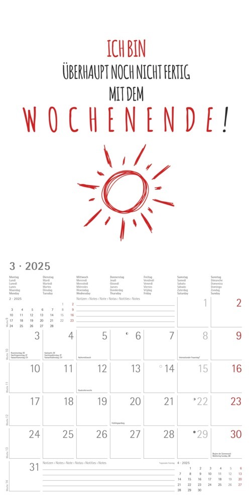 Bild: 4251732343132 | Alpha Edition - Sprüche 2025 Broschürenkalender, 30x30cm,...