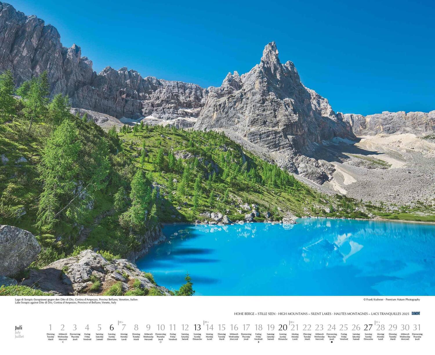 Bild: 4250809653570 | Hohe Berge - Stille Seen 2025 - Wandkalender 52 x 42,5 cm -...