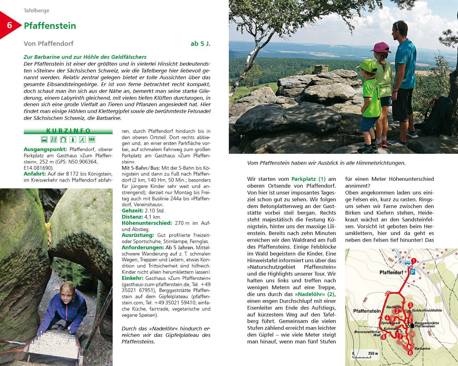 Bild: 9783763334346 | ErlebnisWandern mit Kindern Elbsandsteingebirge | Kaj Kinzel | Buch