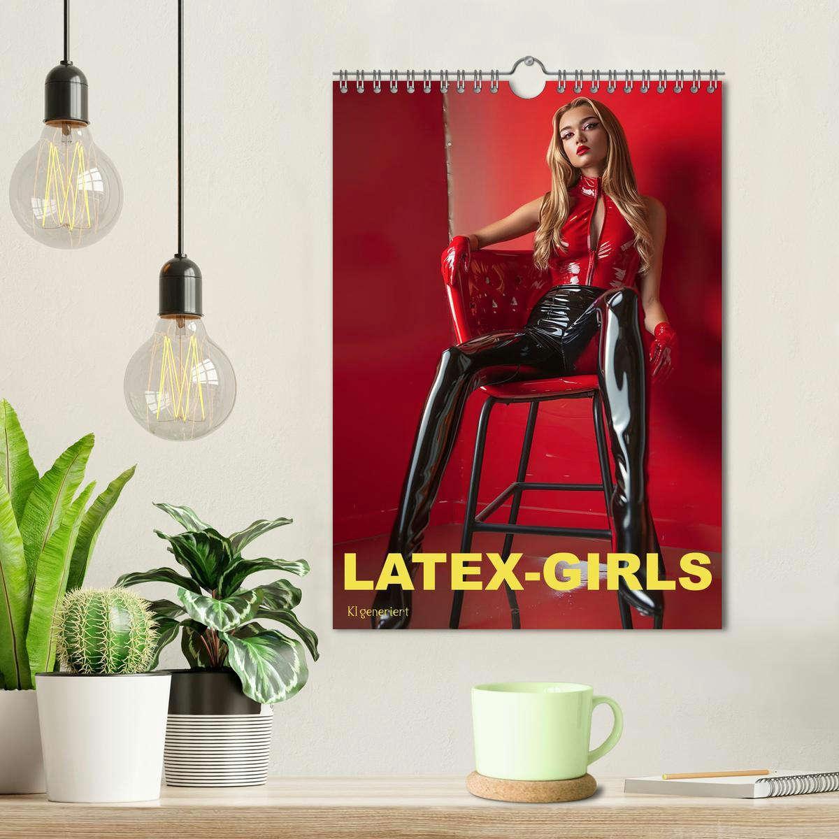 Bild: 9783457156698 | Latex-Girls (Wandkalender 2025 DIN A4 hoch), CALVENDO Monatskalender