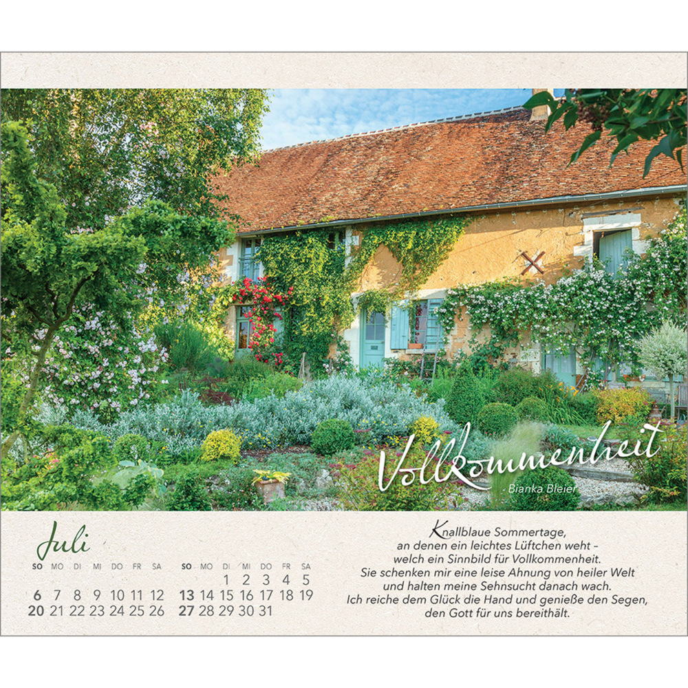 Bild: 9783754817353 | Wo Himmel und Erde sich zart berühren | Gartenkalender | Bianka Bleier