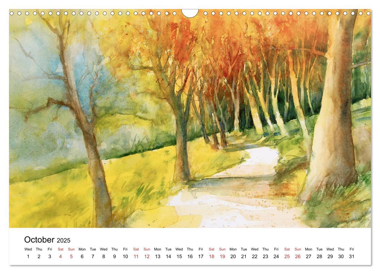 Bild: 9781325999187 | WATERCOLOR IMPRESSIONS (Wall Calendar 2025 DIN A3 landscape),...