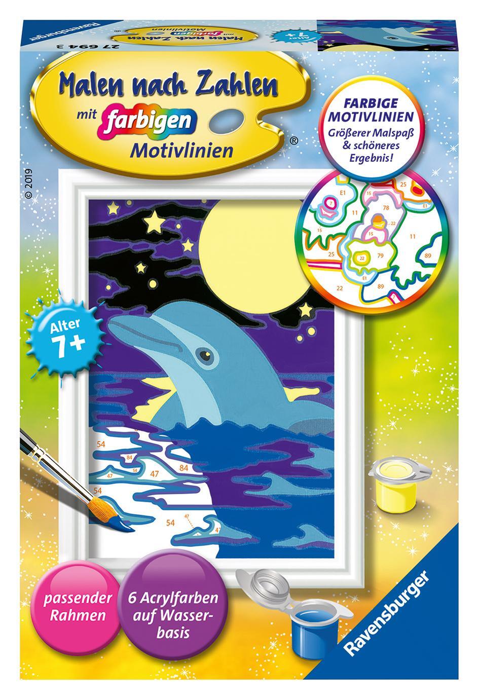 Cover: 4005556276943 | Ravensburger Malen nach Zahlen 27694 - Kleiner Delfin - Kinder ab 7...