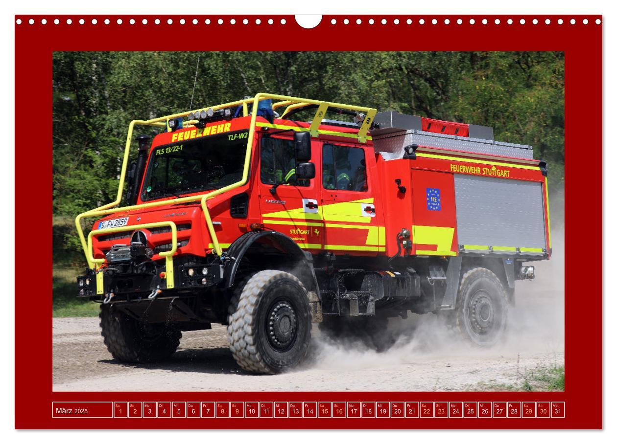 Bild: 9783457225417 | Unimog bei der Feuerwehr (Wandkalender 2025 DIN A3 quer), CALVENDO...