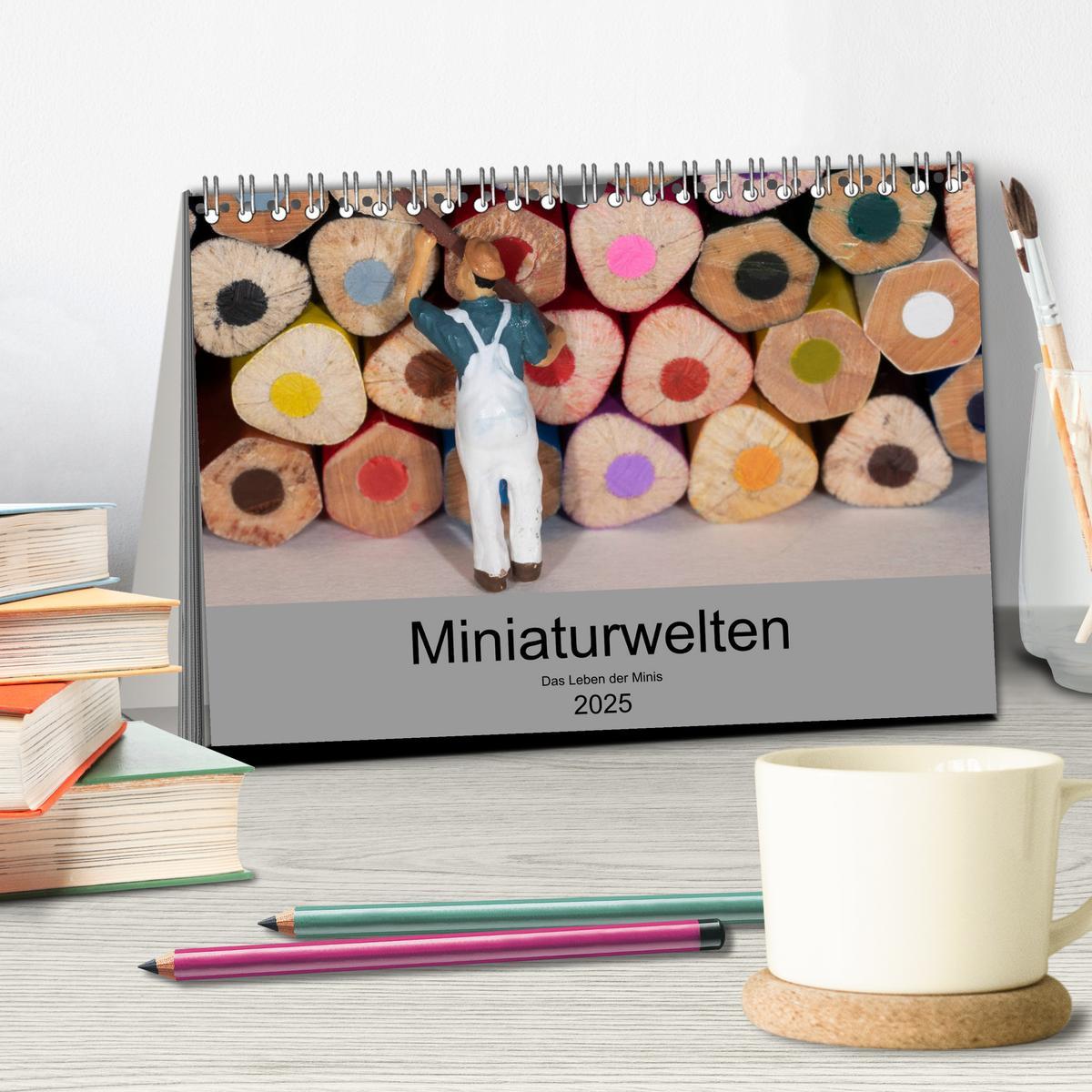 Bild: 9783435149063 | Miniaturen - Das Leben der Minis (Tischkalender 2025 DIN A5 quer),...