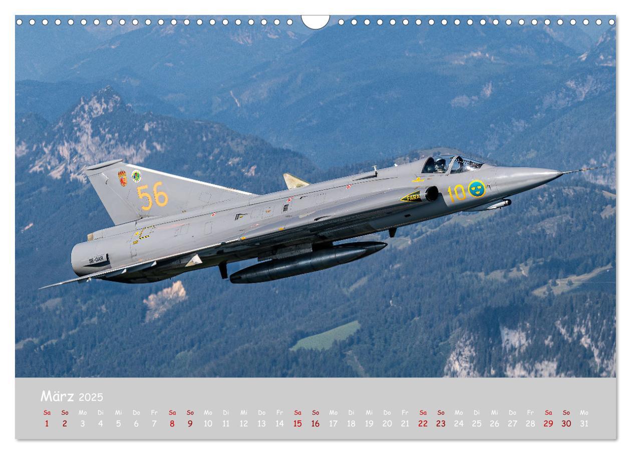 Bild: 9783435160068 | Saab Airpower (Wandkalender 2025 DIN A3 quer), CALVENDO Monatskalender