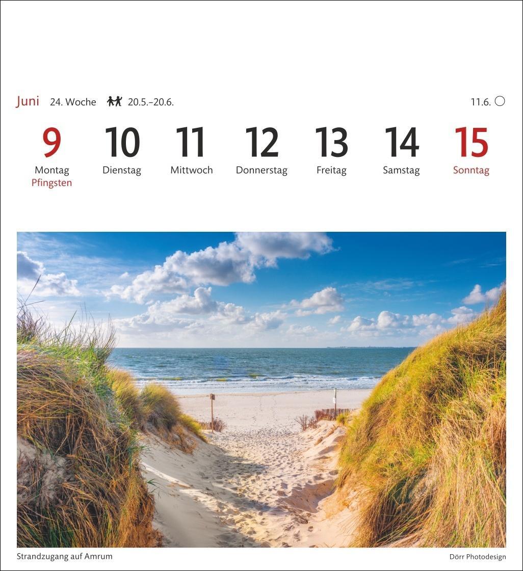 Bild: 9783840033902 | Nordseeküste Sehnsuchtskalender 2025 - Wochenkalender mit 53...