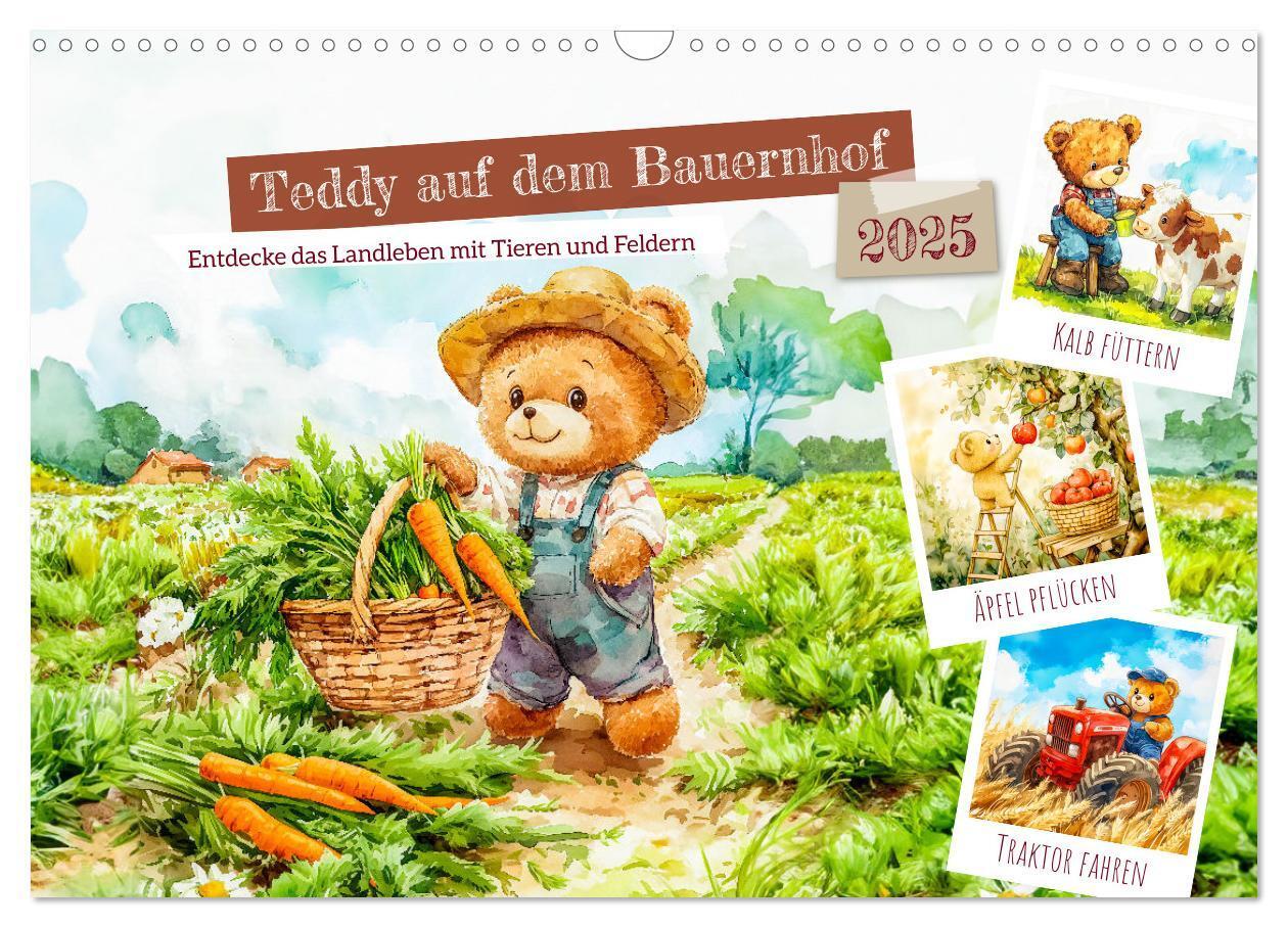 Cover: 9783457190456 | Teddy auf dem Bauernhof - Entdecke das Landleben mit Tieren und...