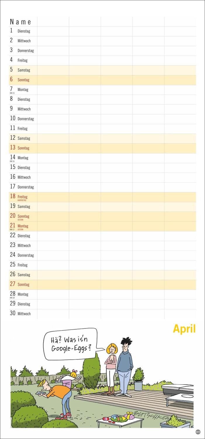 Bild: 9783756405855 | Peter Butschkow: Familienplaner 2025 | Peter Butschkow | Kalender