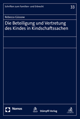 Cover: 9783756000326 | Die Beteiligung und Vertretung des Kindes in Kindschaftssachen | Buch