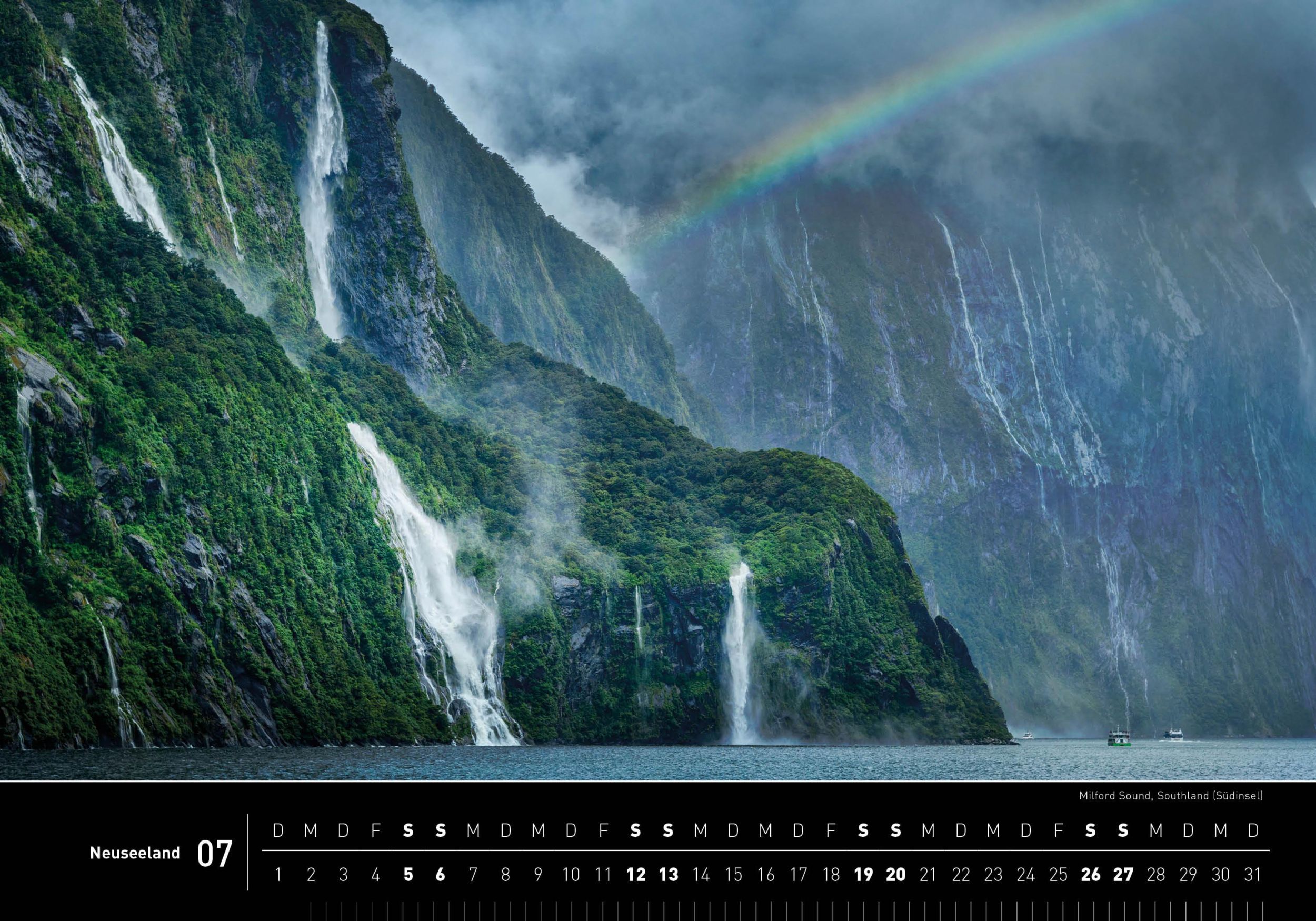 Bild: 9783968555133 | 360° Neuseeland Premiumkalender 2025 | Christian Heeb | Kalender