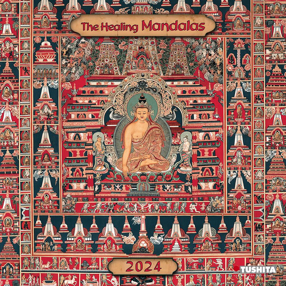 Cover: 9783959292122 | The Healing Mandalas 2024 | Kalender 2024 | Kalender | Drahtheftung