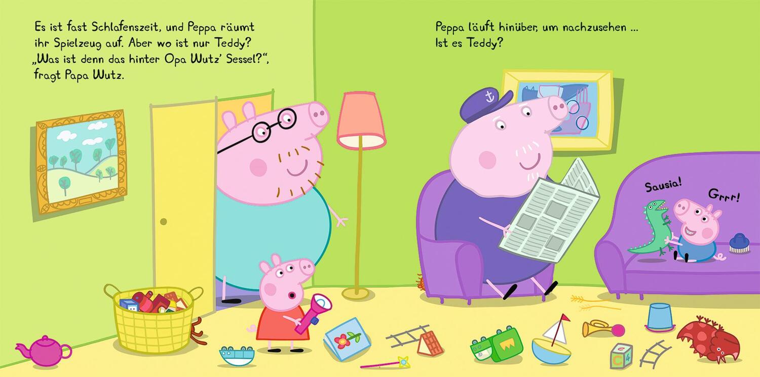 Bild: 9783833242908 | Peppa Pig: Wo ist Peppas Teddy? Mein Gutenacht-Klappenbuch | Buch