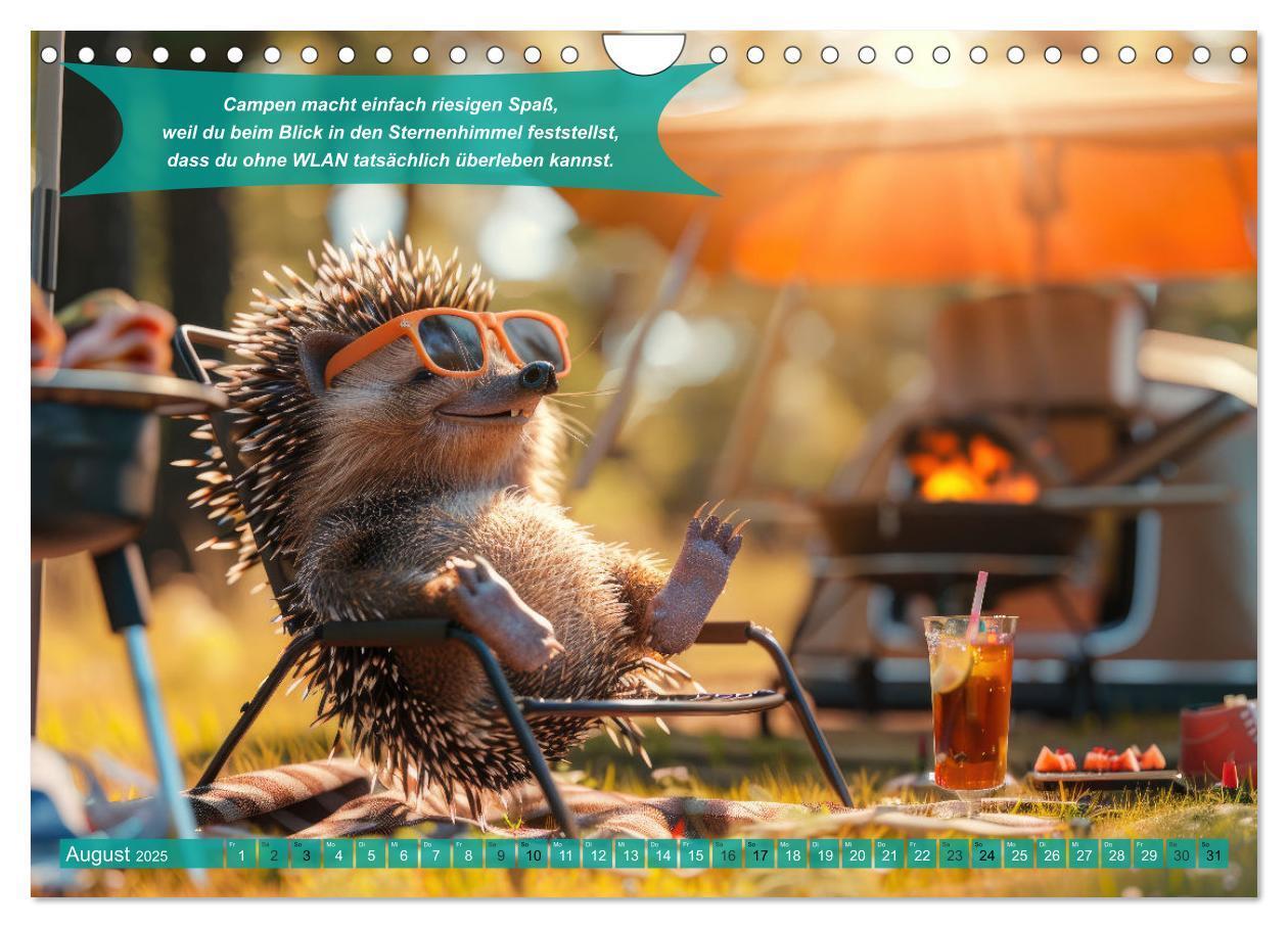 Bild: 9783457181720 | Der tierisch lustige Camping-Kalender (Wandkalender 2025 DIN A4...