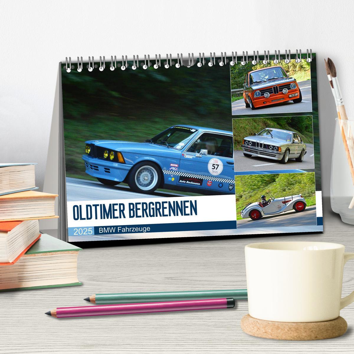 Bild: 9783435184934 | OLDTIMER BERGRENNEN - BMW Fahrzeuge (Tischkalender 2025 DIN A5...