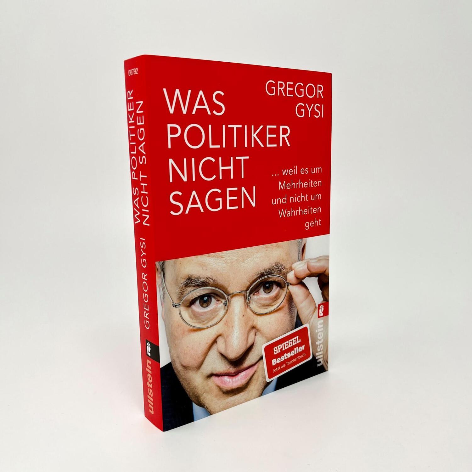 Bild: 9783548067926 | Was Politiker nicht sagen | Gregor Gysi | Taschenbuch | 272 S. | 2023