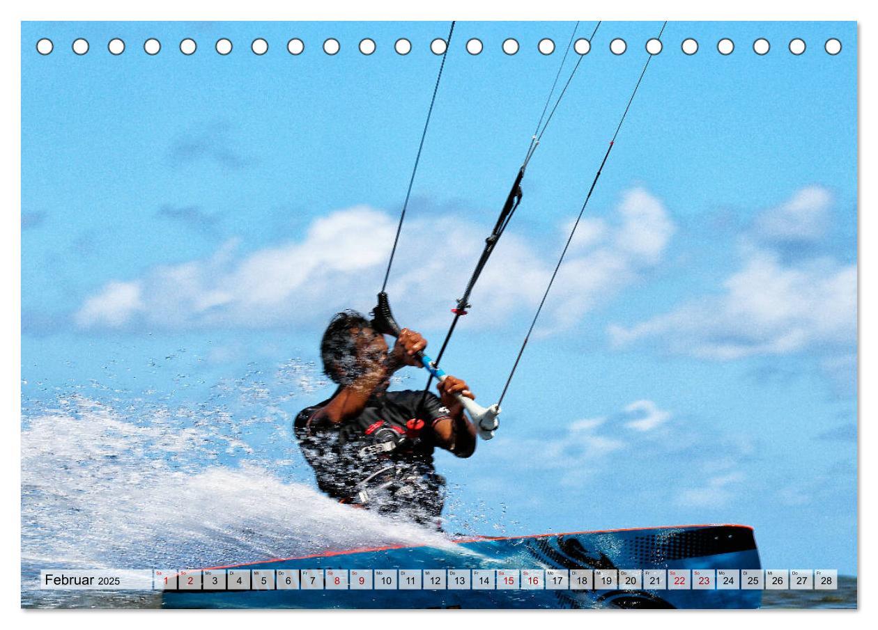 Bild: 9783435325771 | Kitesurfen - Action pur (Tischkalender 2025 DIN A5 quer), CALVENDO...