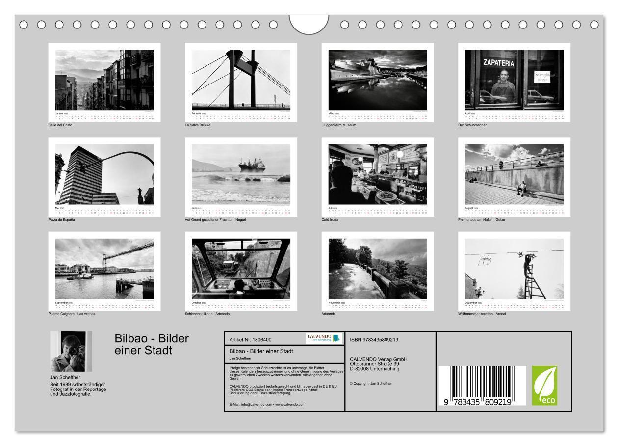 Bild: 9783435809219 | Bilbao - Bilder einer Stadt (Wandkalender 2025 DIN A4 quer),...