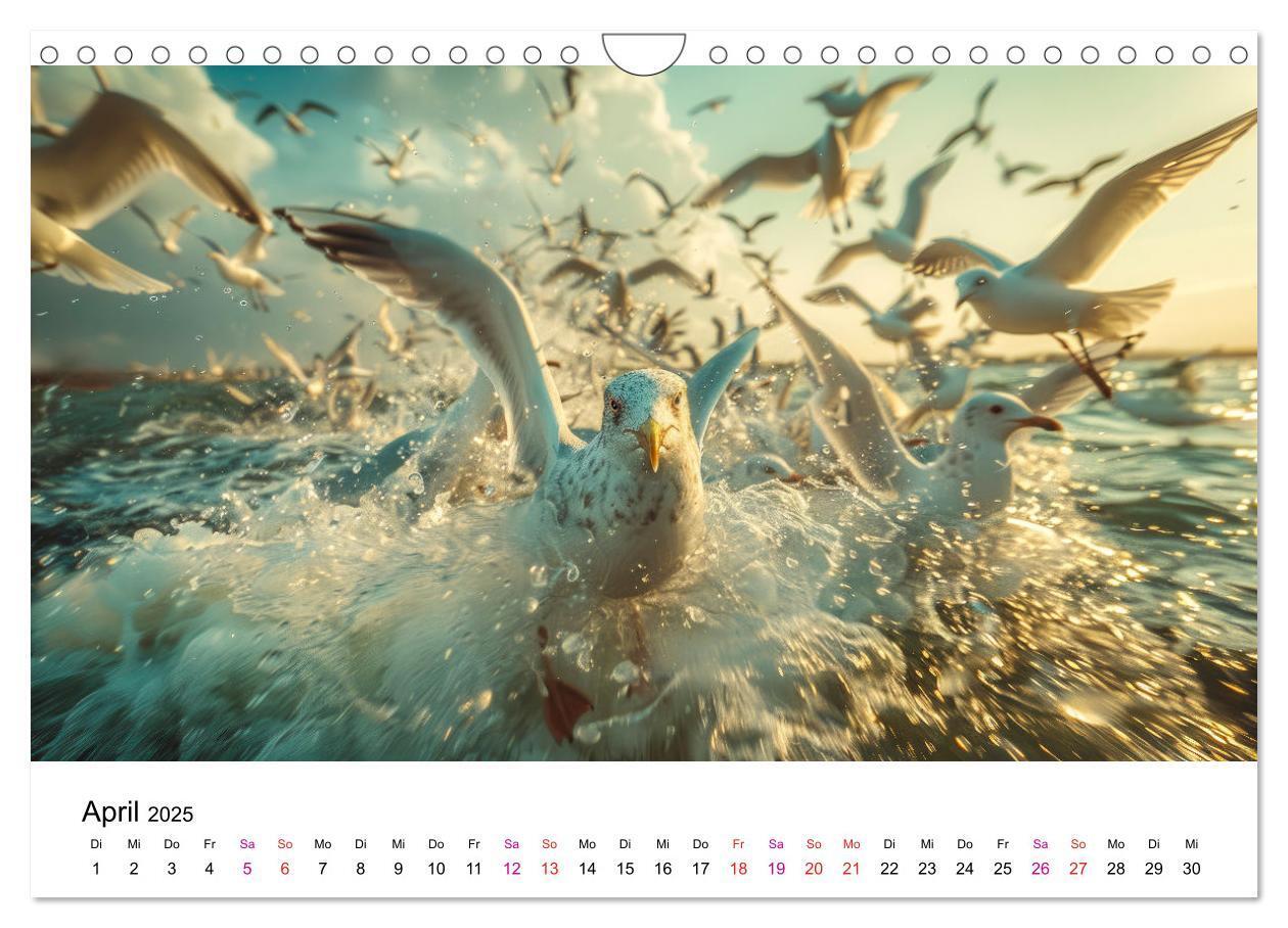 Bild: 9783457162446 | Maritim pur - Möwen (Wandkalender 2025 DIN A4 quer), CALVENDO...