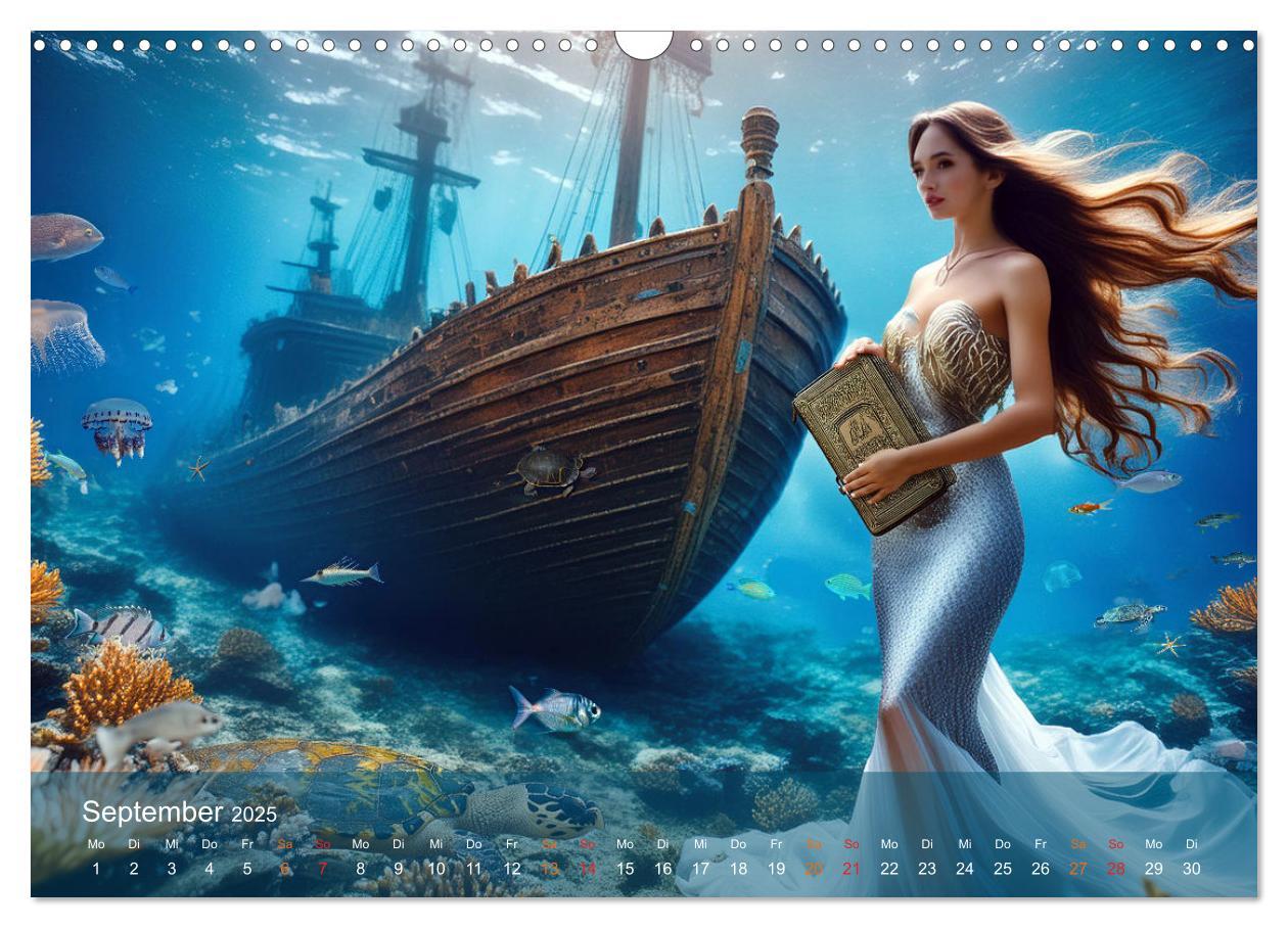 Bild: 9783457168349 | Meerjungfrauen in mystischen Unterwasserwelten (Wandkalender 2025...