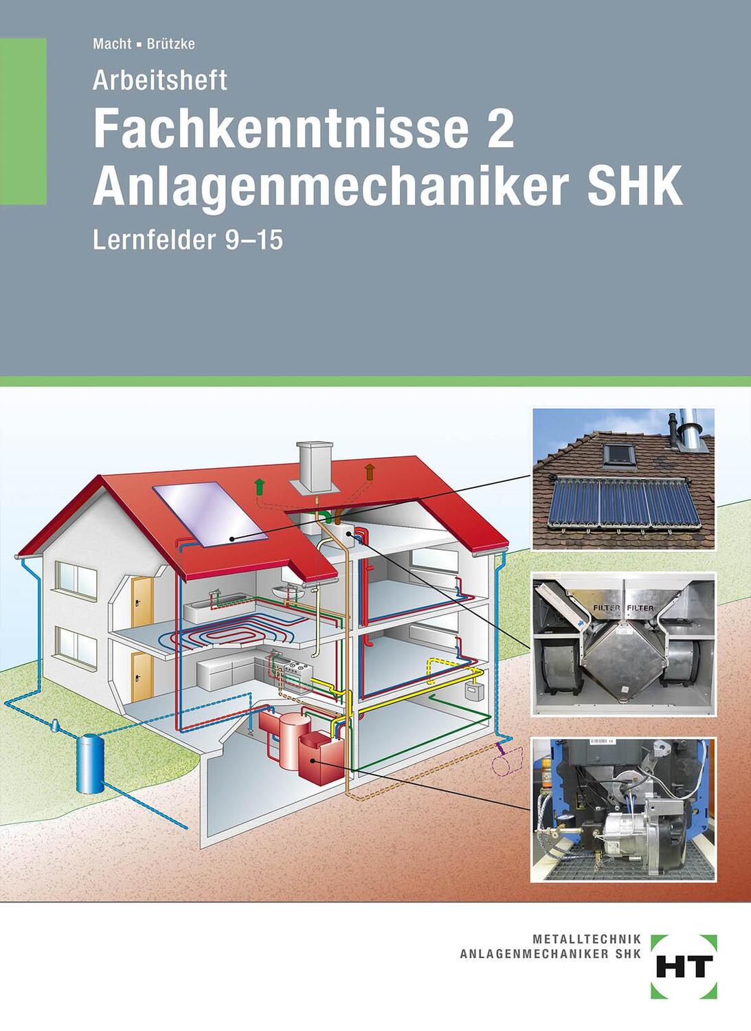 Cover: 9783582600080 | Arbeitsheft Fachkenntnisse 2 Anlagenmechaniker SHK | Lernfelder 9--15