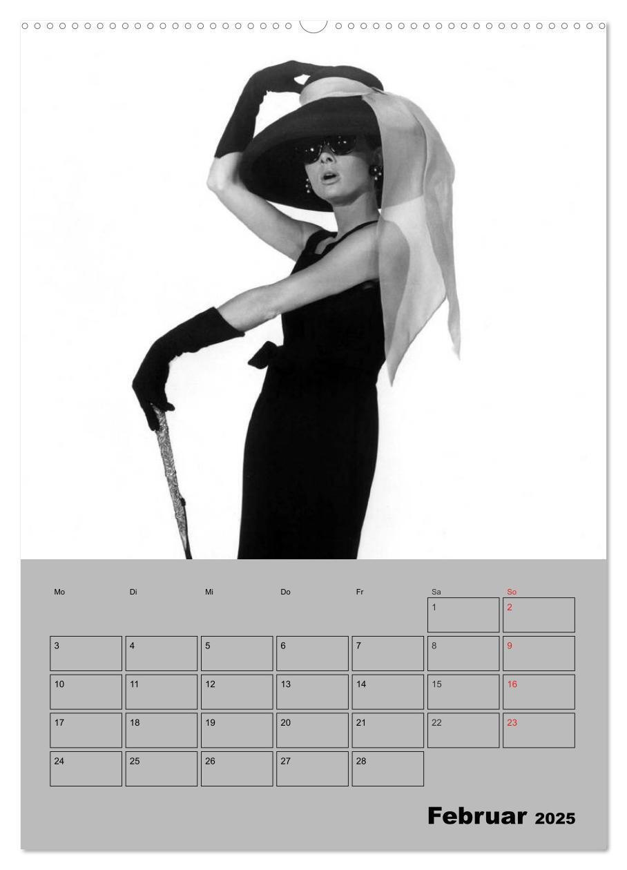 Bild: 9783457007112 | Hollywood-Diva. Audrey Hepburn (hochwertiger Premium Wandkalender...