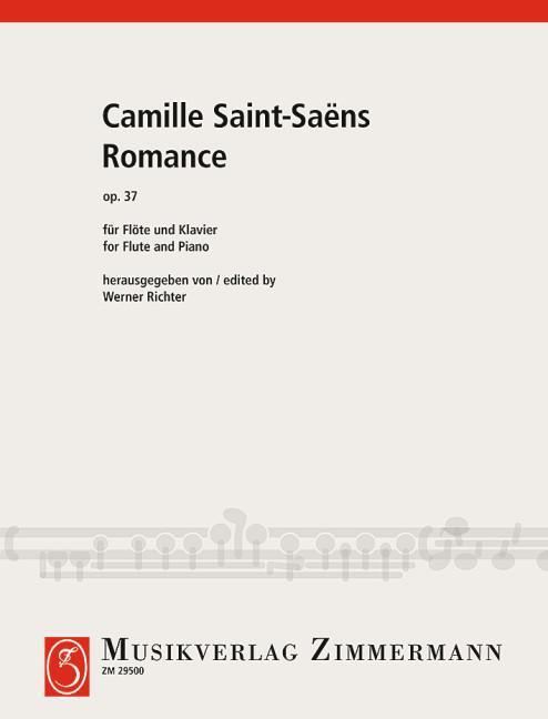 Cover: 9790010295008 | Romance | op. 37. Flöte und Klavier. | Camille Saint-Saëns | Broschüre