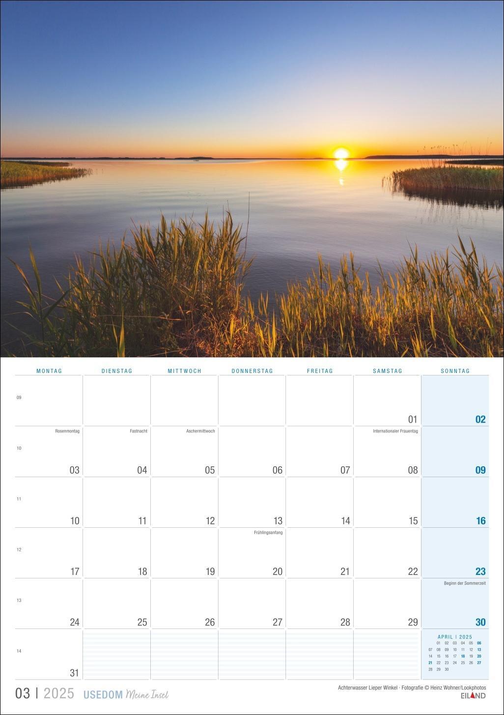 Bild: 9783964023490 | Usedom ...meine Insel Kalender 2025 | Eiland | Kalender | 13 S. | 2025